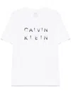 Calvin Klein Logo-print T-shirt In White