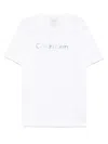Calvin Klein Satin Bonded Logo T-shirt In White