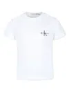 Calvin Klein Logo-print T-shirt In White