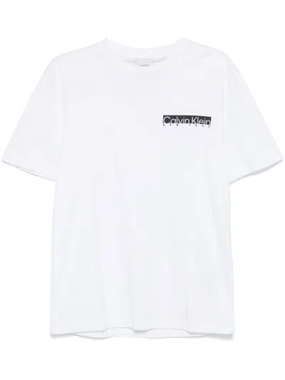 Calvin Klein Logo-print T-shirt In White