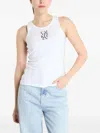 Calvin Klein Logo-print Tank Top In White