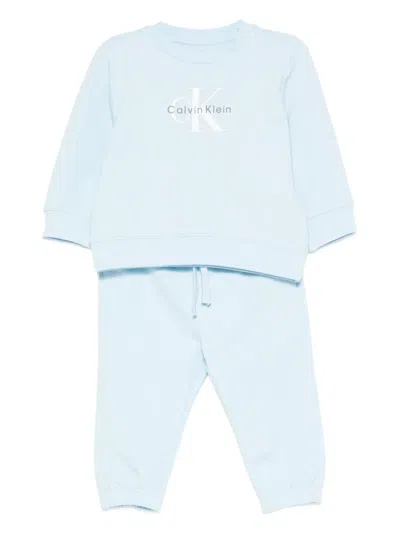 Calvin Klein Babies' Logo-print Tracksuit In Blue