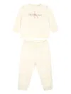 Calvin Klein Logo-print Tracksuit In Neutrals