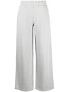 Calvin Klein Logo-print Wide-leg Track Pants In Green
