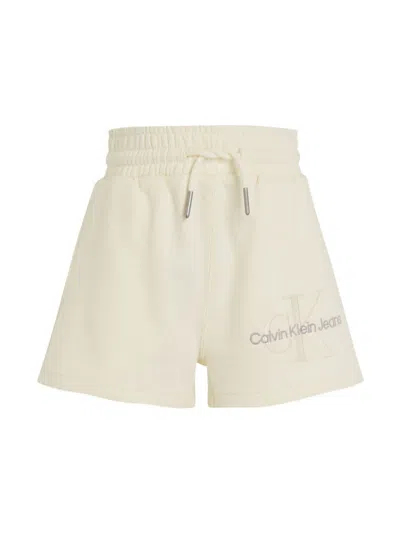 Calvin Klein Kids' Logo Shorts In Neutrals