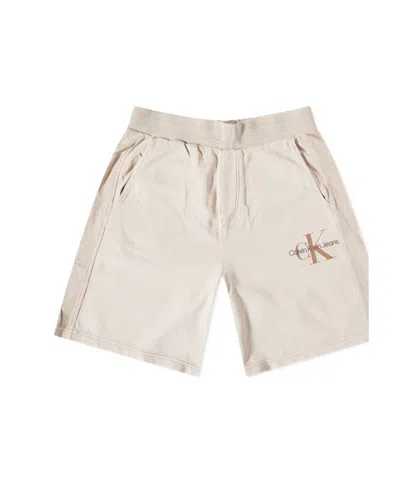 Calvin Klein Logo Shorts In White