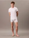Calvin Klein Logo Sleep T-shirt In Classic White
