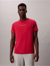 Calvin Klein Logo Sleep T-shirt In Red