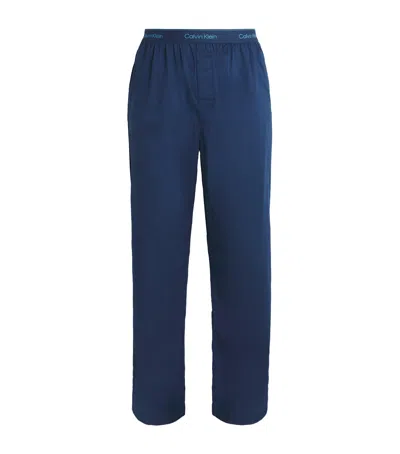 Calvin Klein Logo Sleep Trousers In Blue