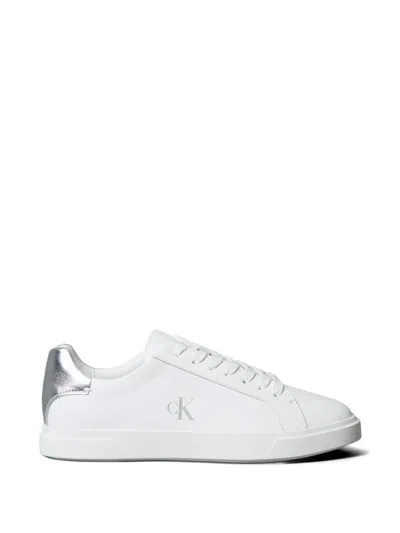 Calvin Klein Logo Sneakers In White