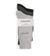 Calvin Klein Logo Socks In Grey