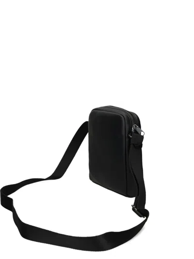 Calvin Klein Logo Strap Messenger Bag In Black
