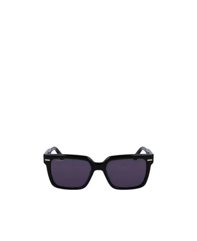 Calvin Klein Logo Sunglasses In Purple