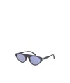 Calvin Klein Logo Sunglasses In Blue