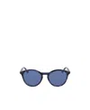 Calvin Klein Logo Sunglasses In Blue