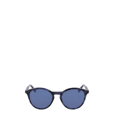 Calvin Klein Logo Sunglasses In Blue