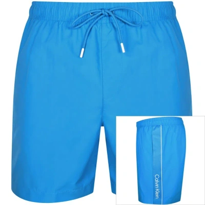 Calvin Klein Logo Swim Shorts Blue