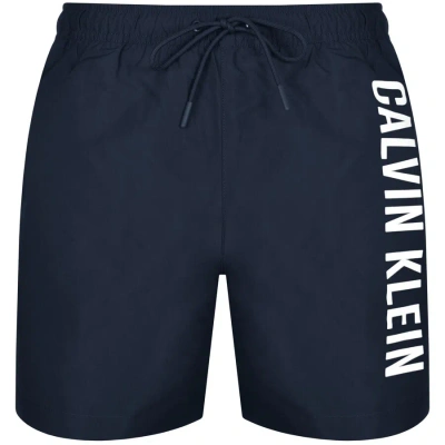 Calvin Klein Logo Swim Shorts Navy