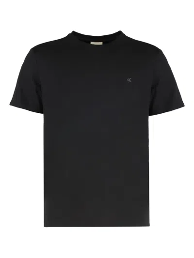 Calvin Klein Logo T-shirt In Black
