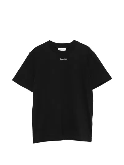 Calvin Klein Logo T-shirt In Black