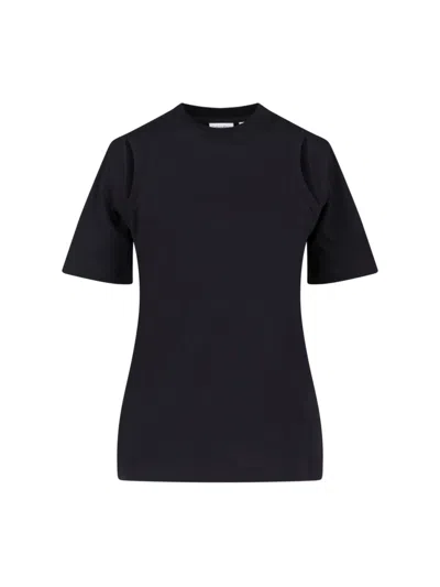 Calvin Klein Logo T-shirt In Black  