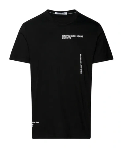 Calvin Klein Logo T-shirt In Black