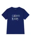 Calvin Klein Logo T-shirt In Blue