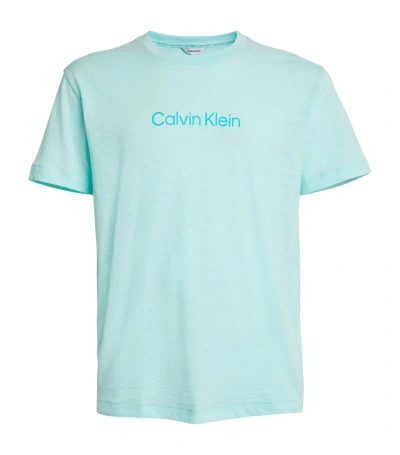 Calvin Klein Logo T-shirt In Blue