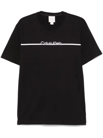 Calvin Klein T-shirt Mit Logo In Schwarz
