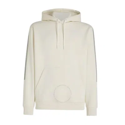 Calvin Klein Logo Tape Fleece Hoodie In White