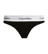 Calvin Klein Logo Thong In Black