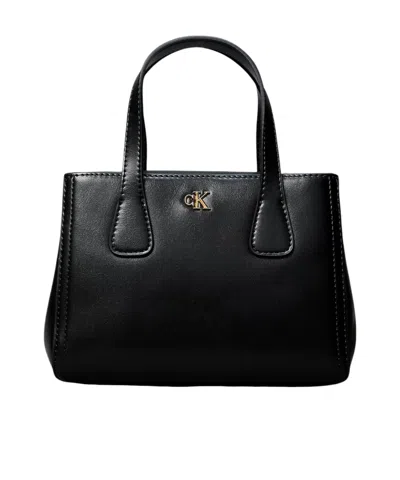Calvin Klein Logo Tote Bag In Black