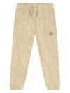 Calvin Klein Logo Track Pants In Neutrals