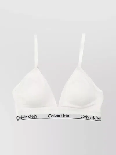 CALVIN KLEIN LOGO TRIANGLE BRA ADJUSTABLE STRAPS