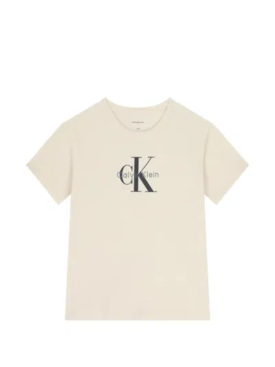 Calvin Klein Kids' Logo T-shirt In Multi