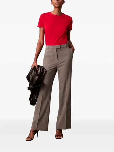 Calvin Klein Logo T-shirt In Red