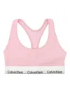 Calvin Klein Modern Cotton Collection Unlined Cotton Blend Bralette In Pink