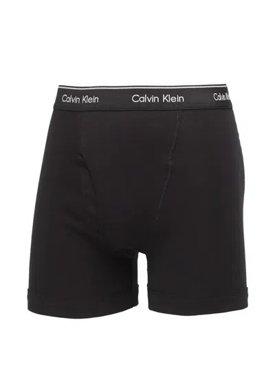 Calvin Klein Logo-waistband Boxers In Black