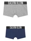 Calvin Klein Logo-waistband Boxers In Blue