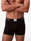 Calvin Klein Logo-waistband Boxers In Brown