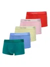 Calvin Klein Logo-waistband Boxers (pack Of Five) In Multi