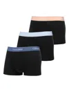 Calvin Klein Logo-waistband Boxers (pack Of Three) In Black