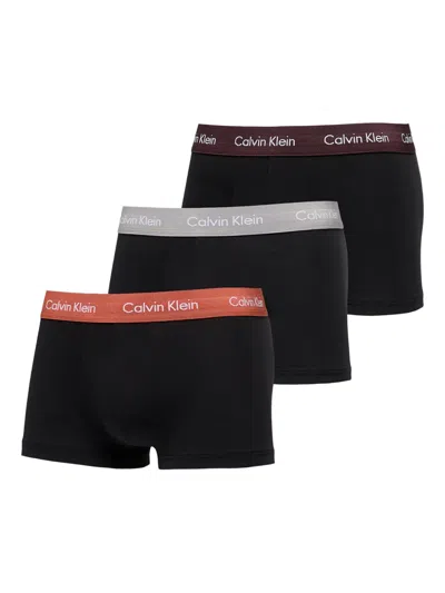 Calvin Klein Logo-waistband Boxers (pack Of Three) In Black