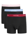 Calvin Klein Logo-waistband Boxers (pack Of Three) In Black