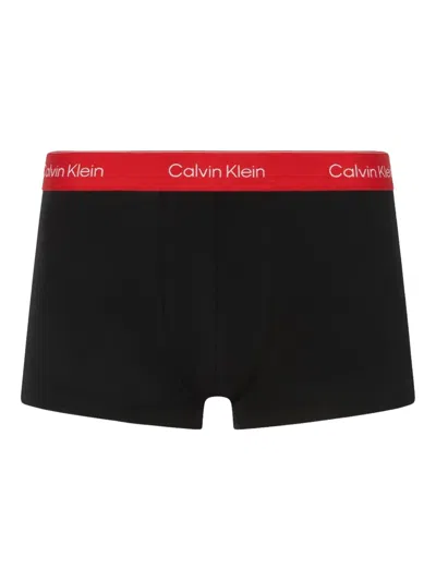 Calvin Klein Logo-waistband Boxers (pack Of Three) In Black