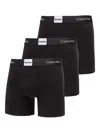 Calvin Klein Logo-waistband Boxers (pack Of Three) In Black
