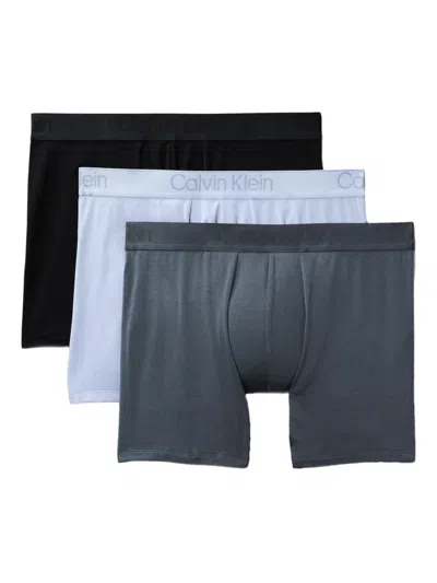 CALVIN KLEIN LOGO-WAISTBAND BOXERS (PACK OF THREE)