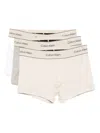 Calvin Klein Logo-waistband Boxers (pack Of Three) In Neutral