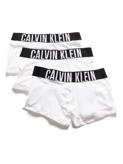 Calvin Klein Logo-waistband Boxers (pack Of Three) In White