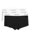 Calvin Klein Logo-waistband Briefs (pack Of Three) In Black